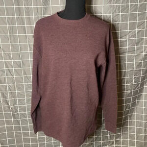 Purple Work N Sport Long Sleeve Thermal Sweater